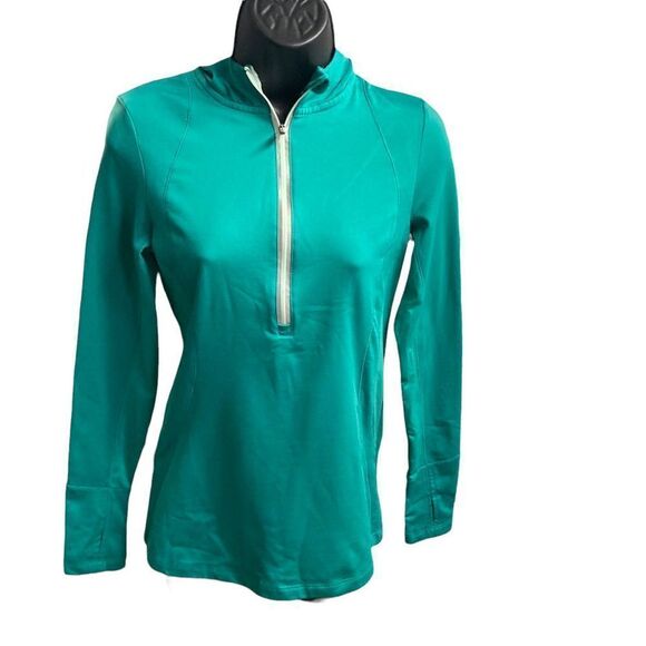 LAYER‎ 8 Quick Dry Performance Hooded Pullover Green Size Small - Picture 1 of 12